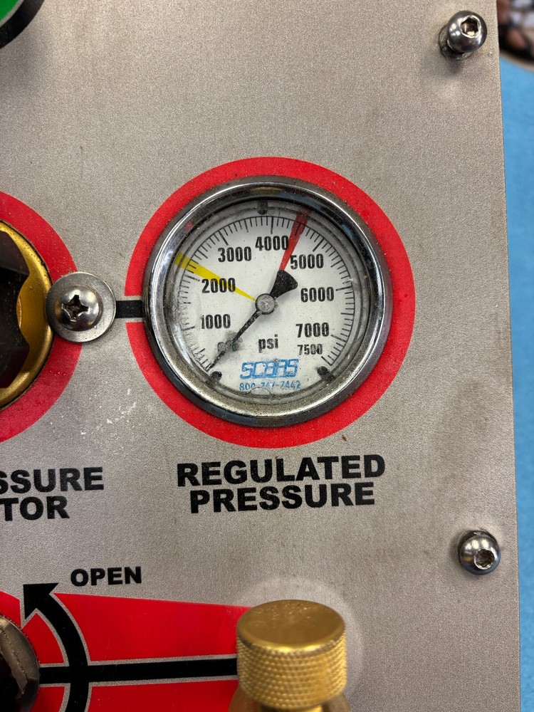 Used SCBA Air Trailer Fill Panel