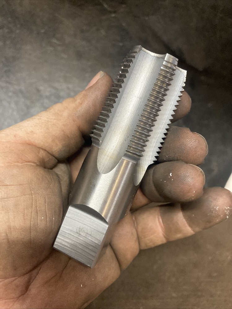 Hertel 1” 11-1/2 NPT 5 Fl HSS Standard Flute Pipe Tap Sharp Ready For Work