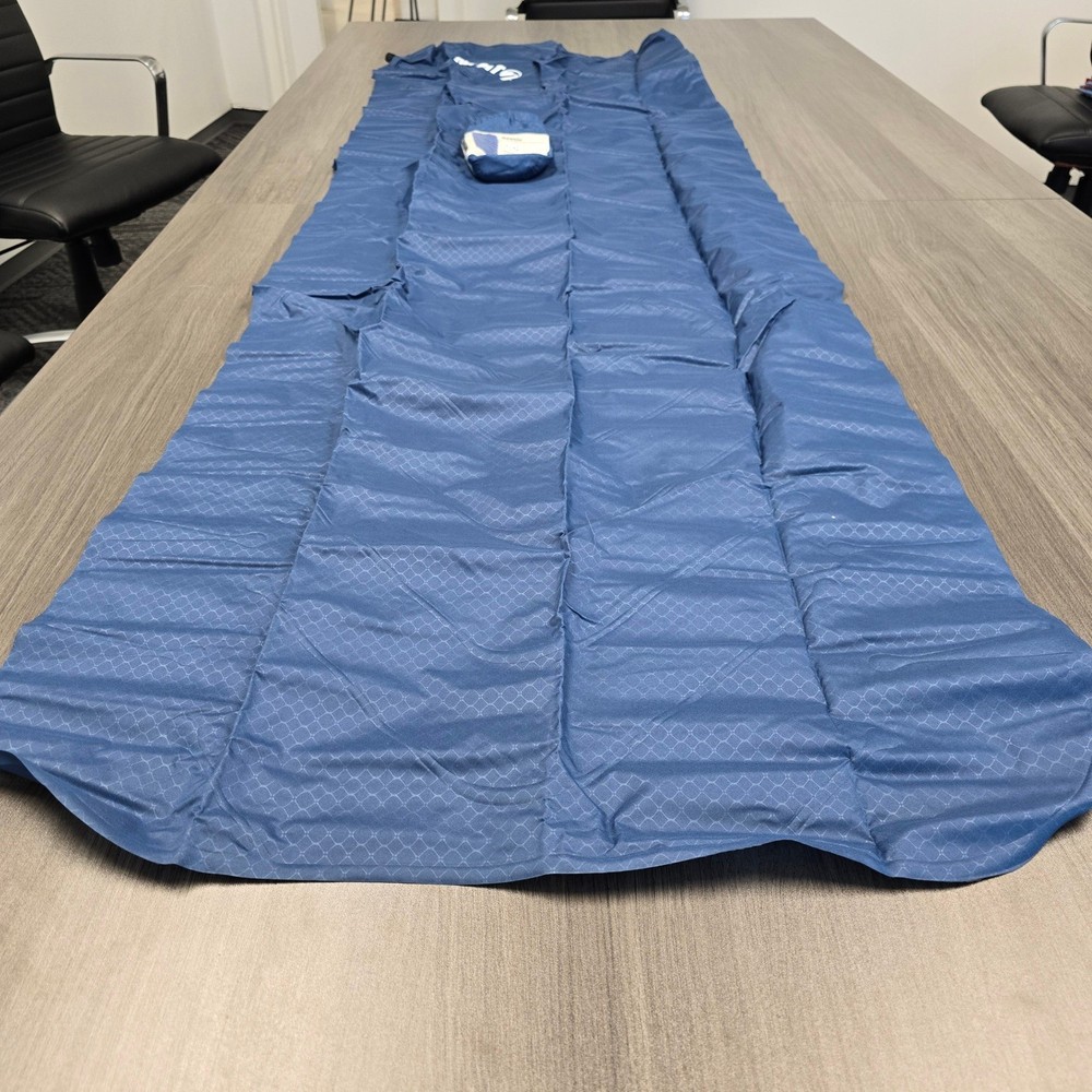 Klymit Static V Lightweight Sleeping Pad Blue 75D Polyester Camping Backpacking