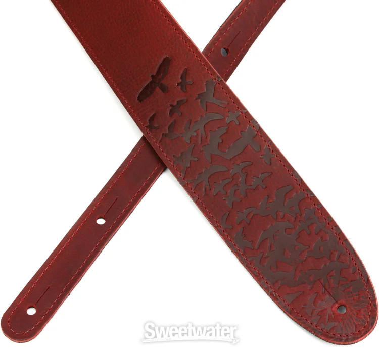 PRS Leather Bird Swarm Strap - Rust