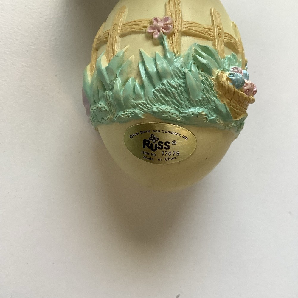 4 Decorative Easter Bunnies One Bunny Egg By Russ Three Bunny Figurines