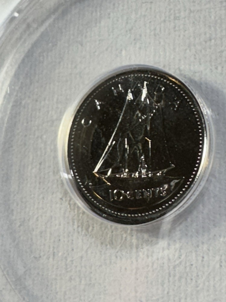 2002-P Canada 10 Cents Graded MS 67 by ANACS