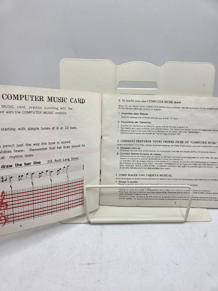Sankyo Computer Music Operation Manual 1975