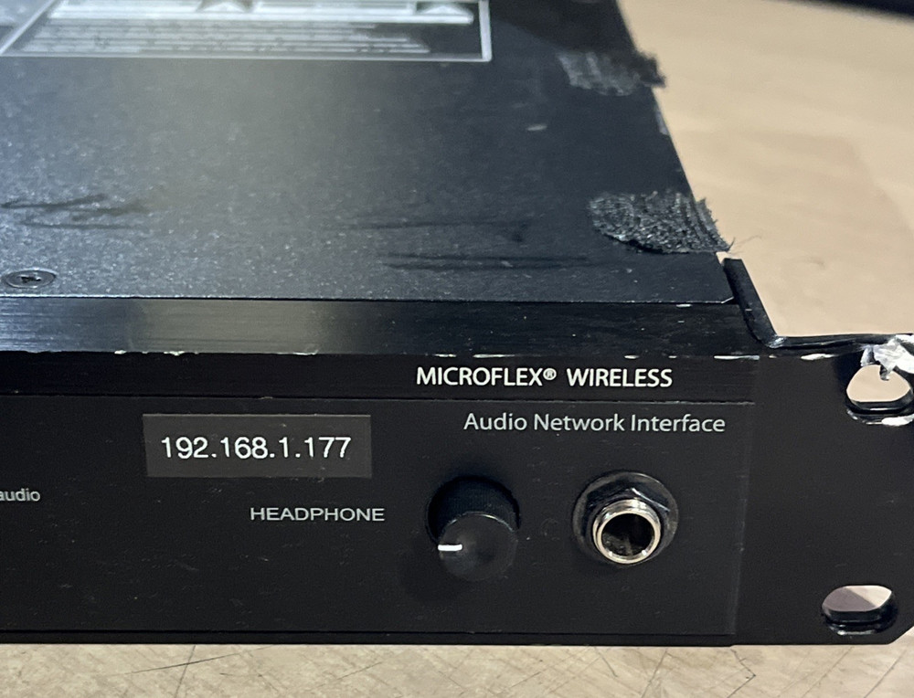 SHURE MXWANI8 MICROFLEX WIRELESS 8-CHANNEL AUDIO NETWORK INTERFACE