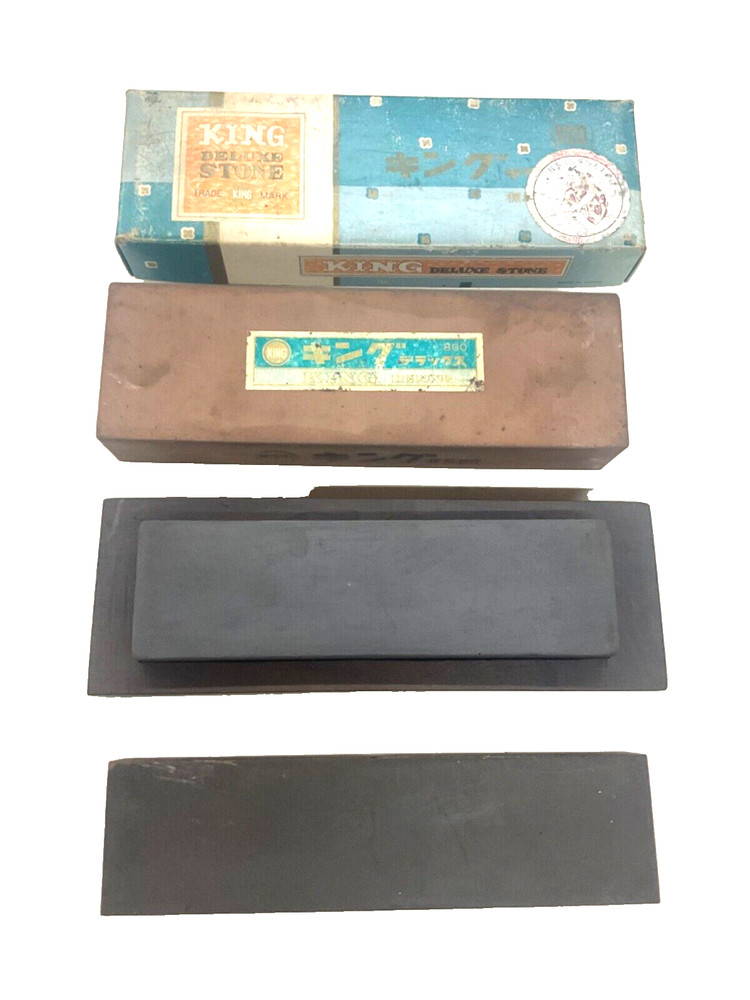 LOT OF SHARPENING STONES, KING DELUXE #800