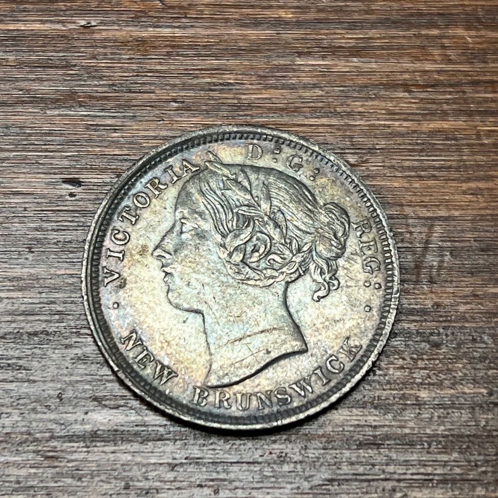 1864 Canada New Brunswick 20 Cent Piece