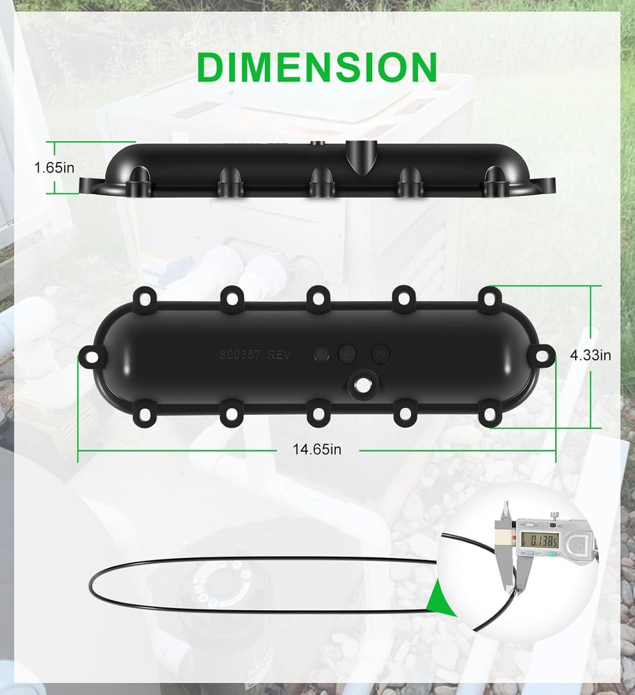 015095F Return Header Replace for Raypak Pool Heaters 206A 266A 336A 406A 407A