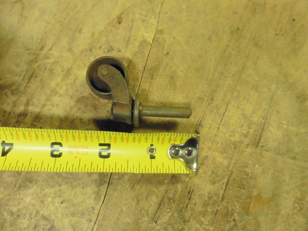 Vintage steel caster roller swivel