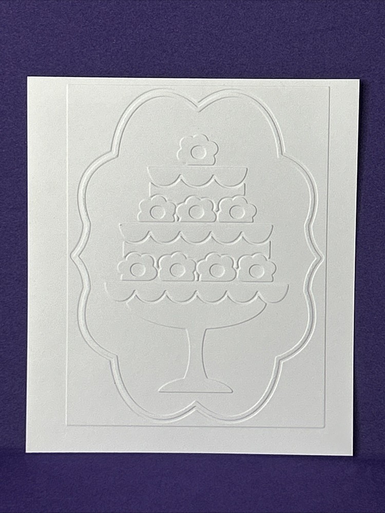 Layered Cake Embossing Folder Cuttlebug Provo Craft Card Making Scrapbooking