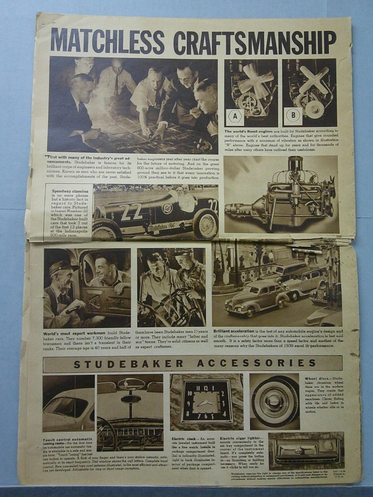1939 Studebaker Sales Folder