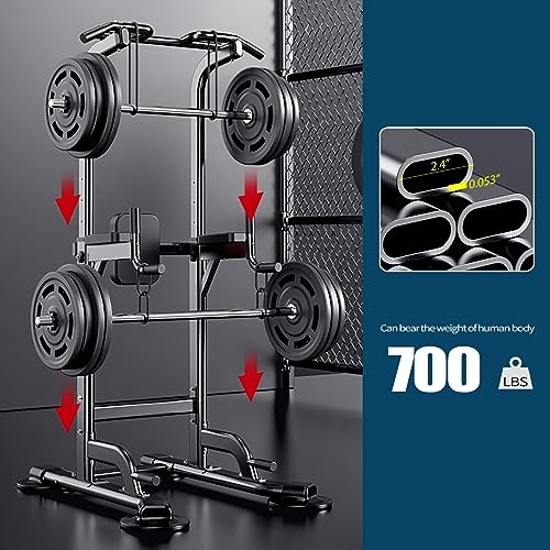 Power Tower Adjustable Height Pull Up & Dip Station Multi-Function Home X