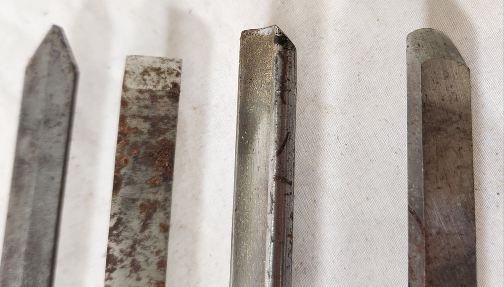 Buck Bros. Chisels Gouges Lathe Turning Lot of 4 Plus 2 More Extra