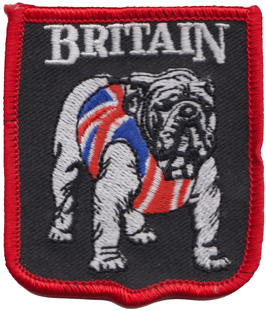 Great Britain Union Jack Bulldog Embroidered Patch