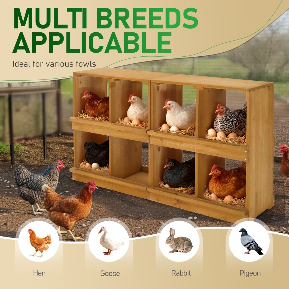 Nesting Boxes for Chickens, Wooden Chicken Nesting Box, Laying Eggs Nest Box
