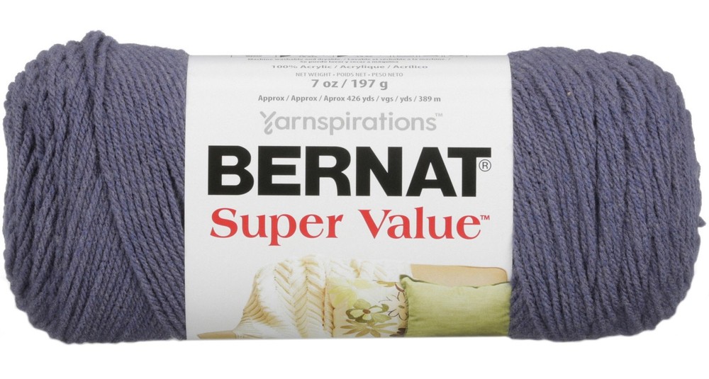 Spinrite 164053-53014 Super Value Solid Yarn-Steel Blue Heather