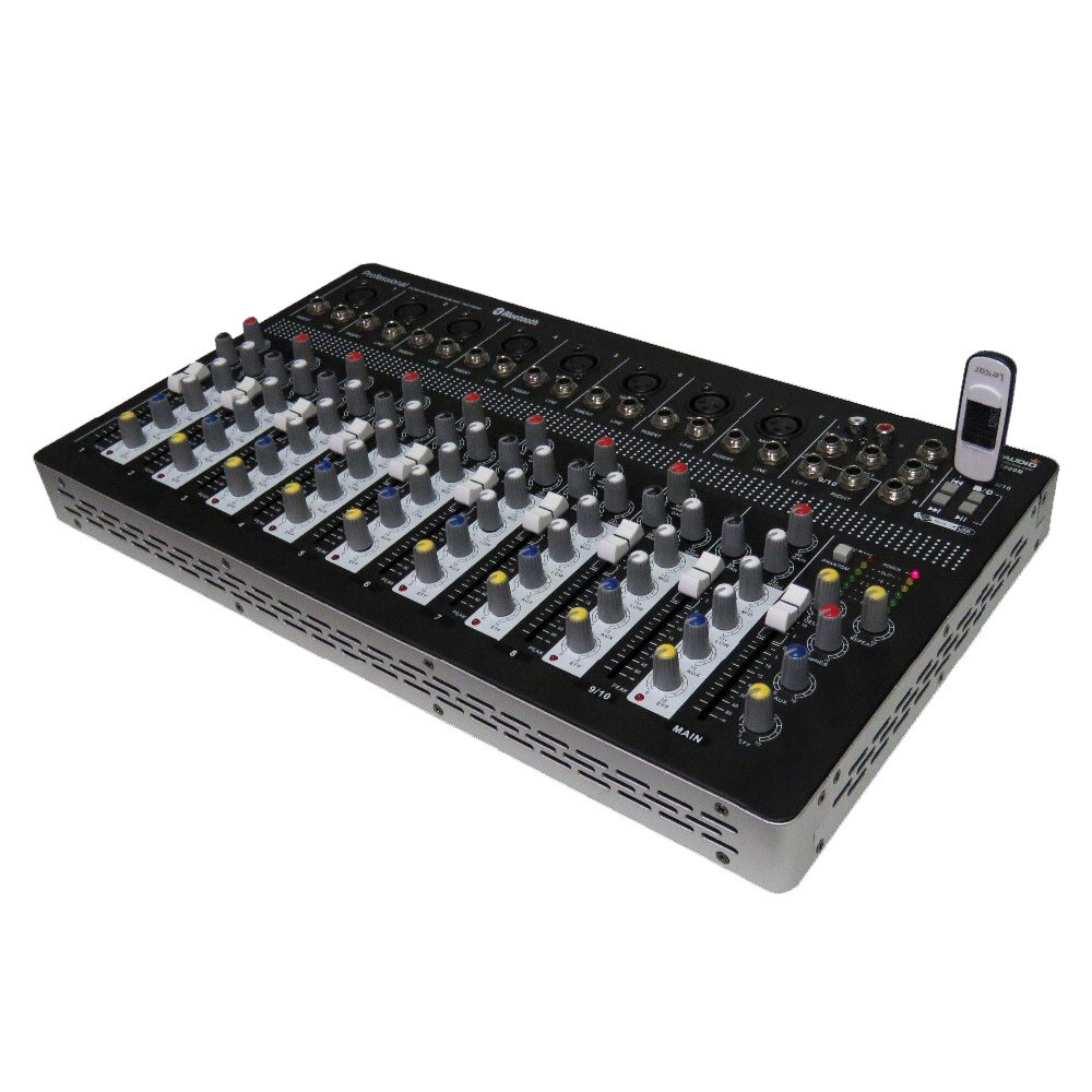 10CH Audio Sound Mixer Function Recording Mixing Console Effects Bluetooth Mix