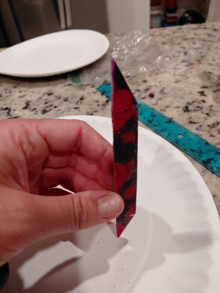 Triangle Shaped Melted Crayons