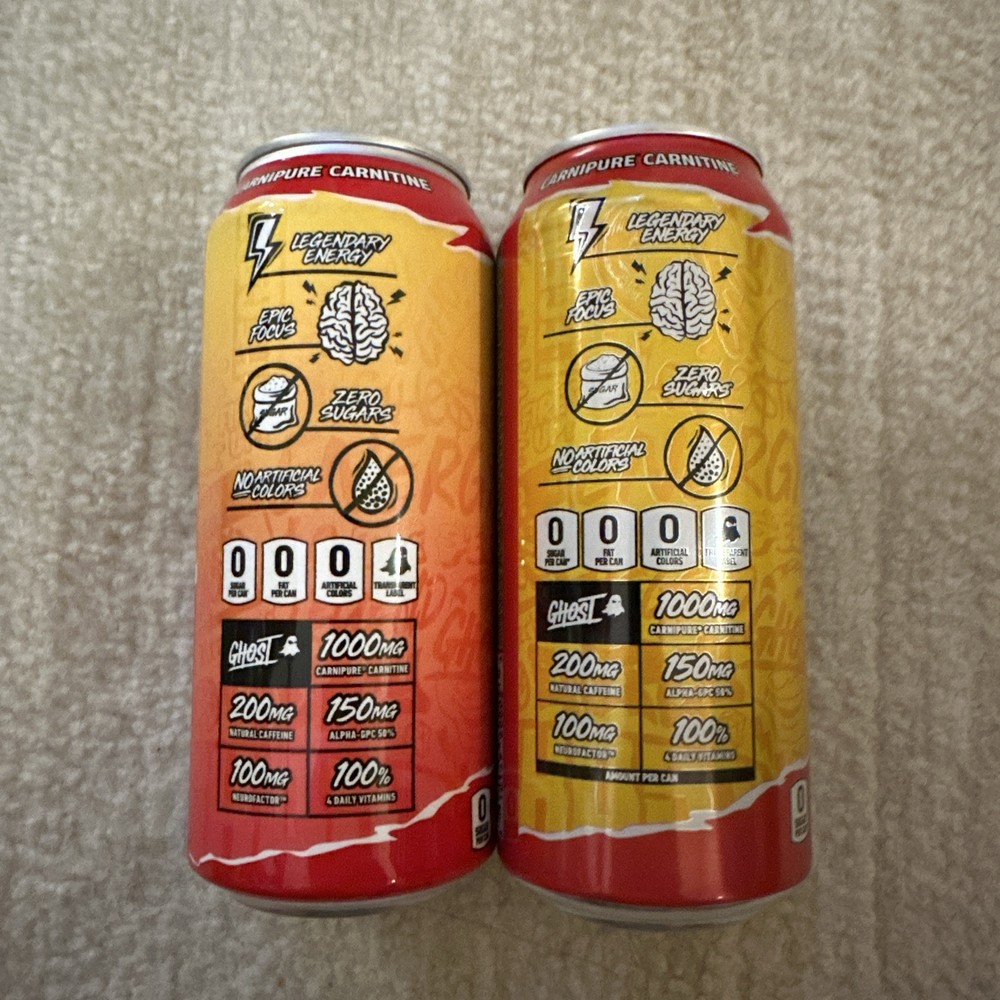 Ghost Energy Strawbango Collector Set With Sleeve And Without