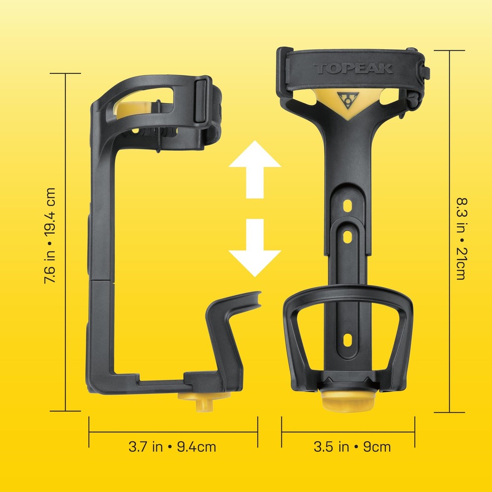 Topeak Modula Java Bottle Cage, Black, 9.4 x 9 x 19.4-21 cm