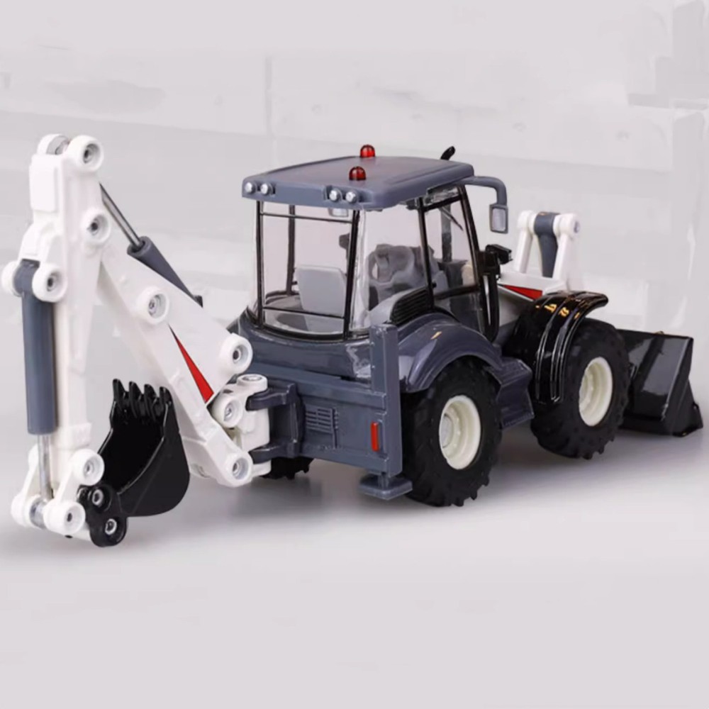 High Simulation Diecast 1/50 Bidirectional Excavator Construction Vehicle Model