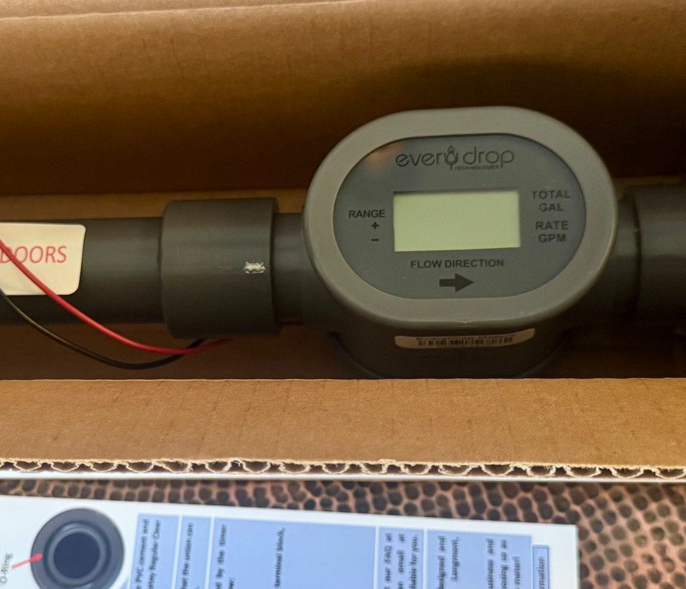 Everydropmeters flowmeter 1" 2 wire with extensions Model 1004-EX