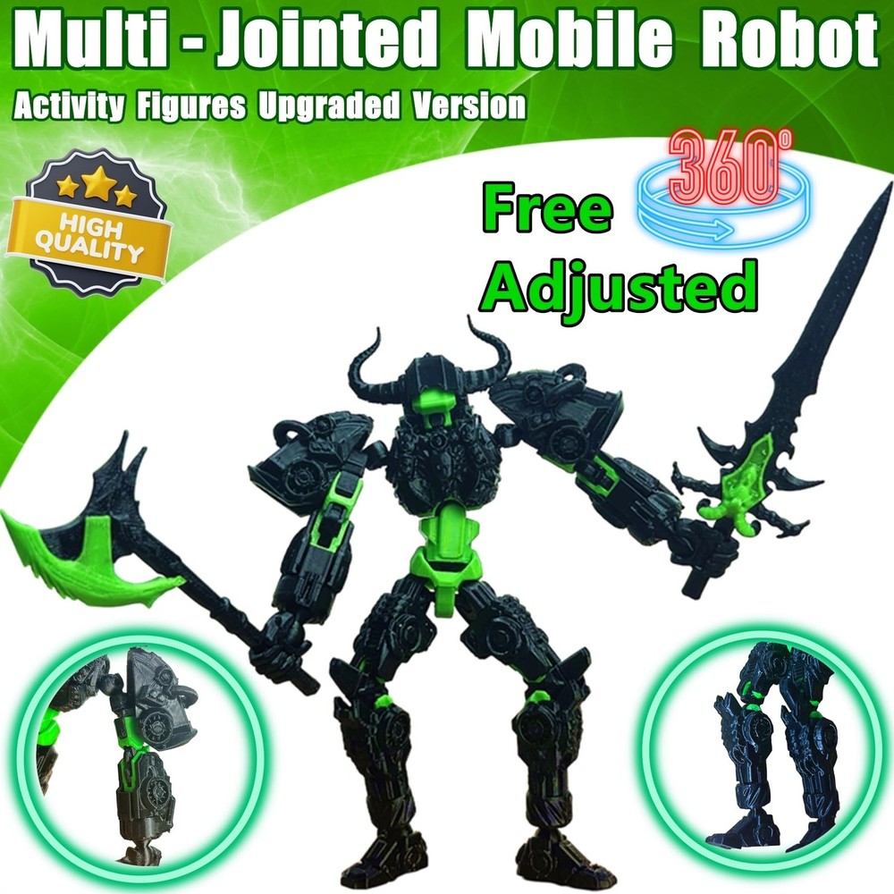 ULTHOOL Titan 13 Action Figure,Assembly Completed 3D Printed 2 inches, Black