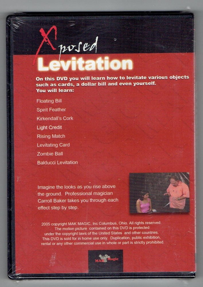 X-Posed Levitation Secrets Revealed by Mak Magic - New Magic DVD