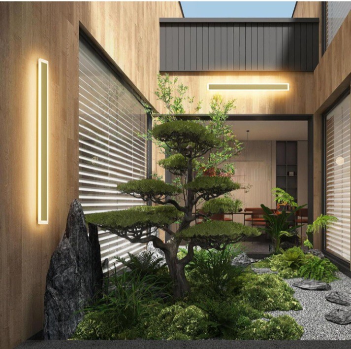 Aipsun Outdoor Wall Sconce - Modern Aesthetic (2 Pack)