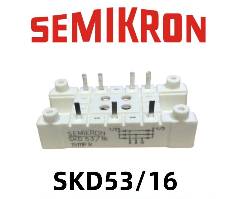 1pcs SEMIKRON SKD53/16 Rectifier Bridge Module Semiconductor Module 53A1600V