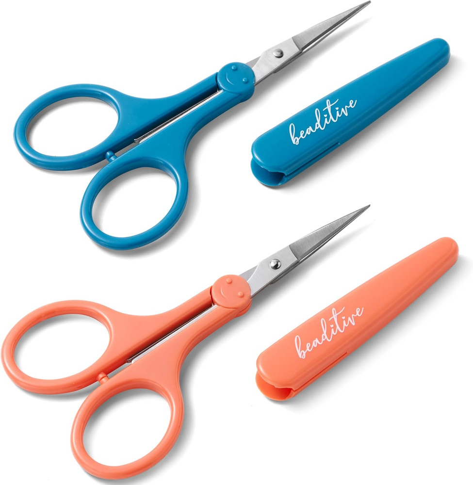 High Precision Detail Scissors Set (2-Pc) Sharp, Fine Tips | Paper Cutting, S...