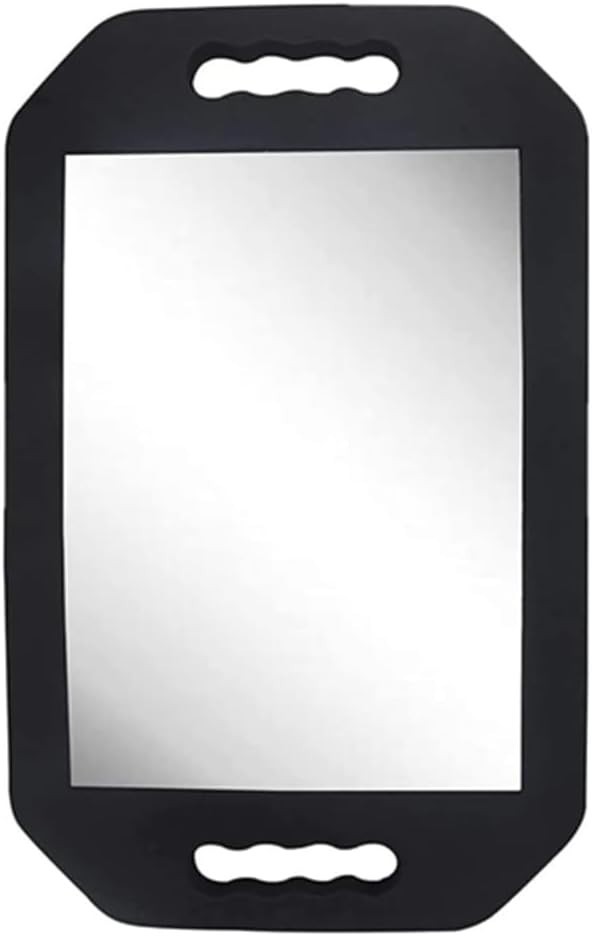 Double Handle Mirror - Large Hand Held Mirror(16.14" X 9.84") Barber Mirrors Han