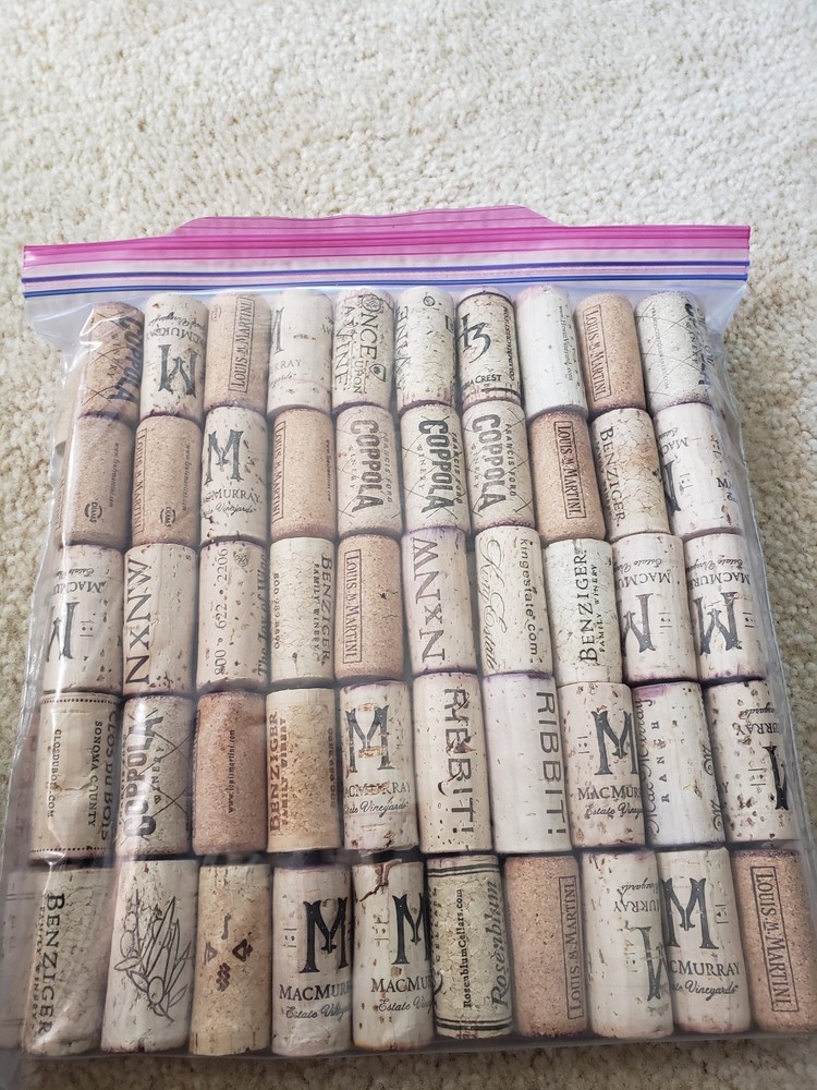 100 used wine corks, FREE SHIPPING , hand picked selected