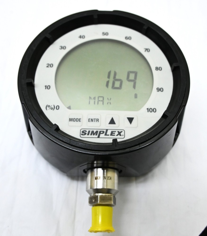 SIMPLEX PG10-10000 PSI Digital Pressure Meter.