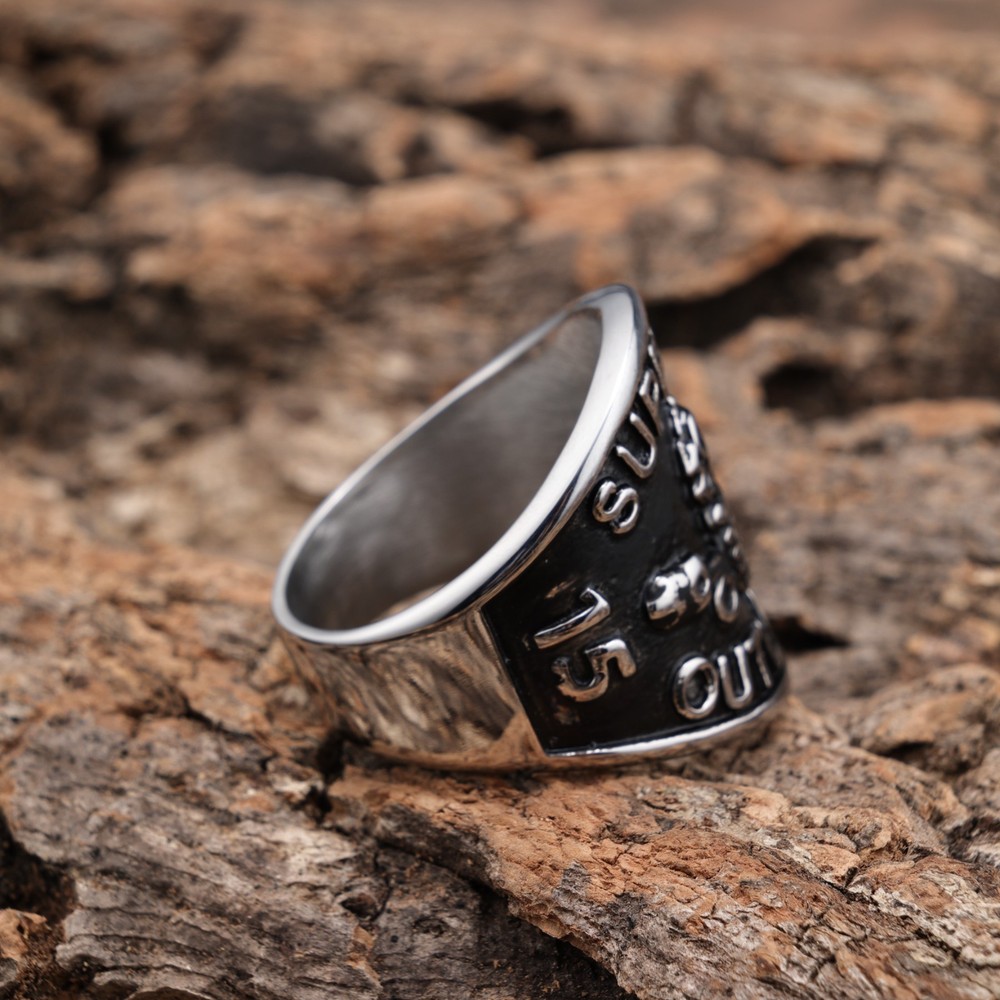 Support Outlaws M C Stainless Steel Ring