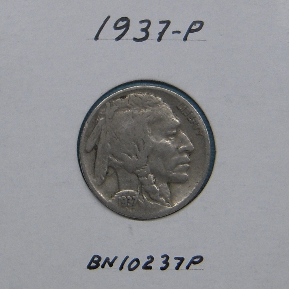 1937-P Buffalo nickel