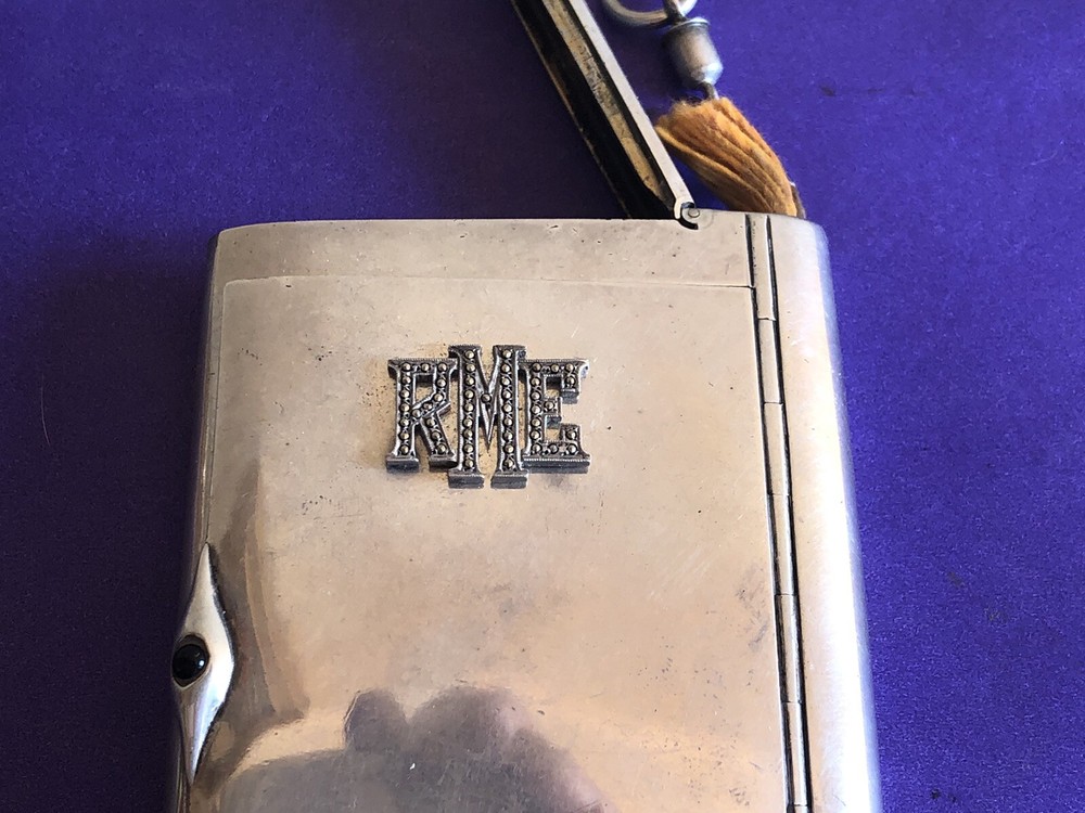 Antique English Silver Vesta/cigarette Case,circa 1900