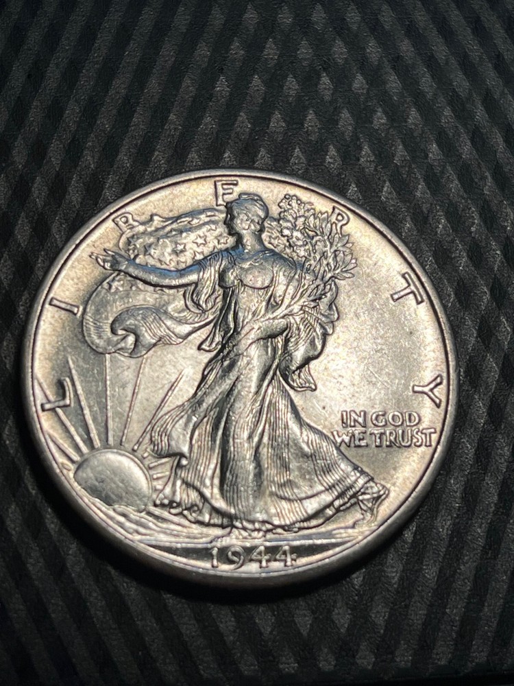 1944 D Walking Liberty Half Dollar AU+ Slider Sharp Strike