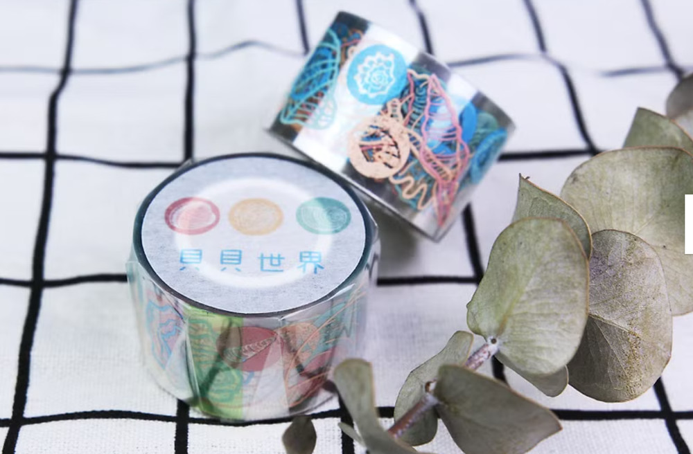 Beibei World Sea Shells Glossy PET Tape SAMPLE LOOP