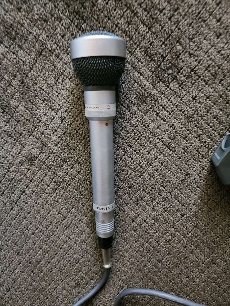 Vintage Phillips Microphone EL6033/10 500 ohm