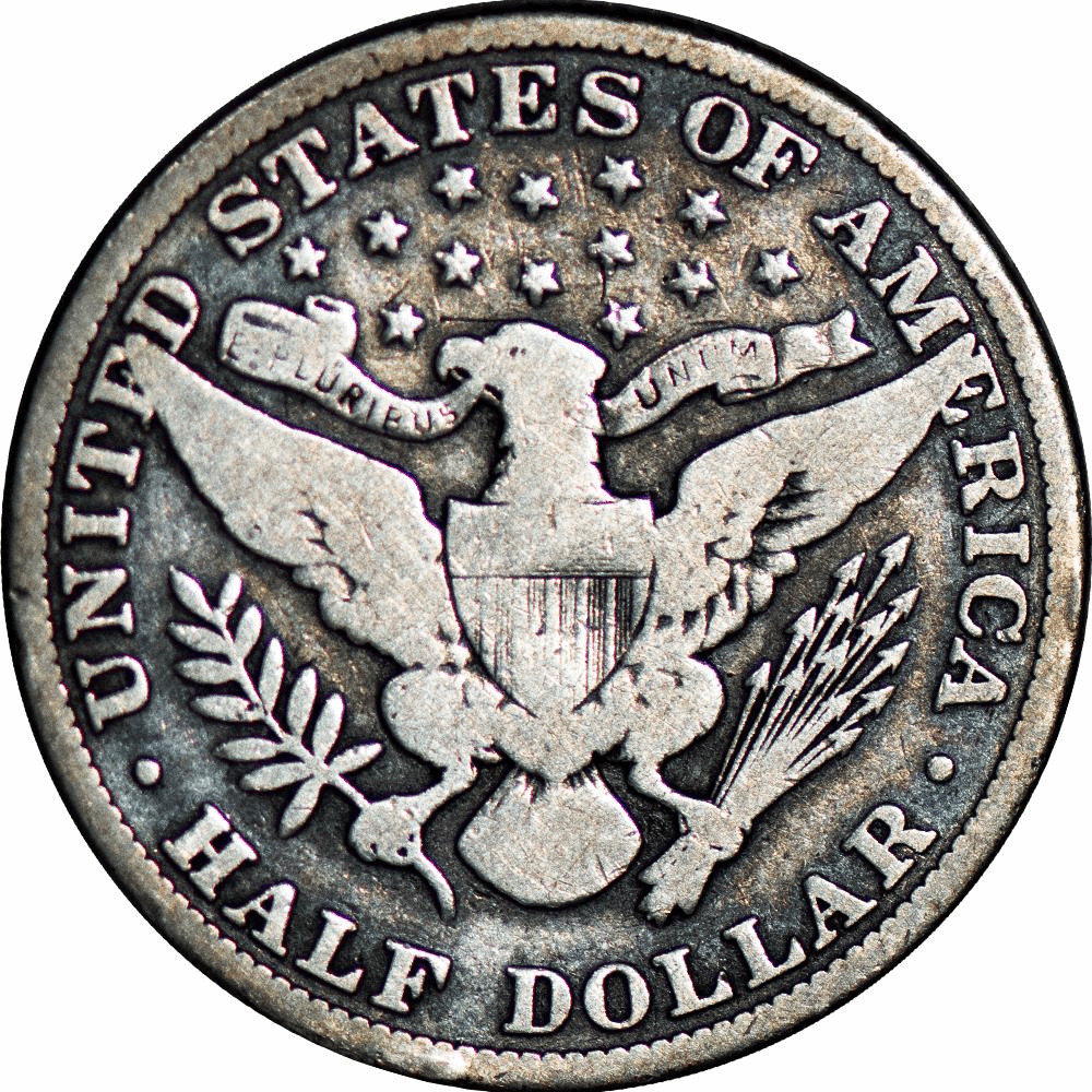 1915 Barber Half Dollar 50C Raw