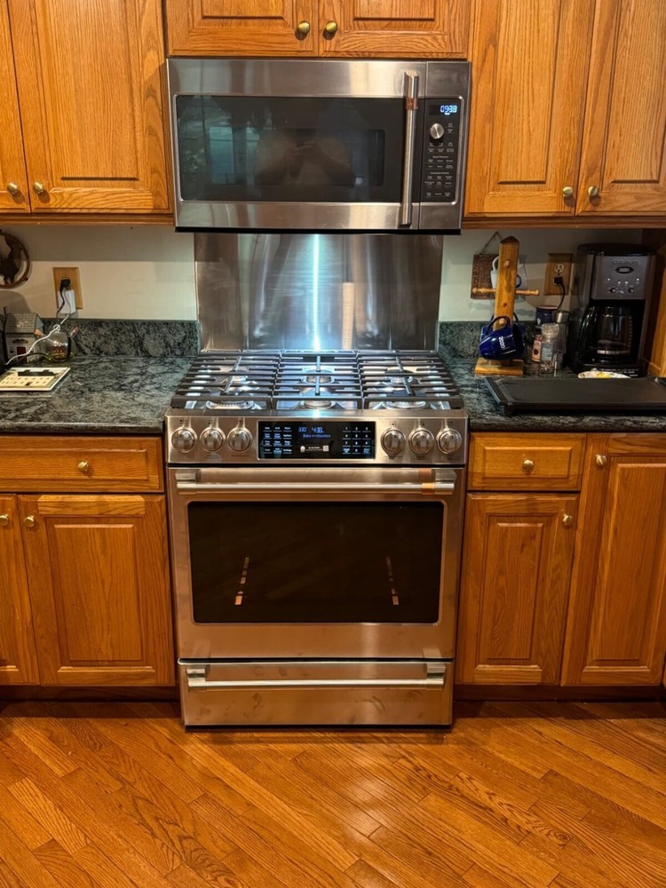 Kitchen Backsplash Stainless Steel Stove Back Wall Protector Panel Guard Board