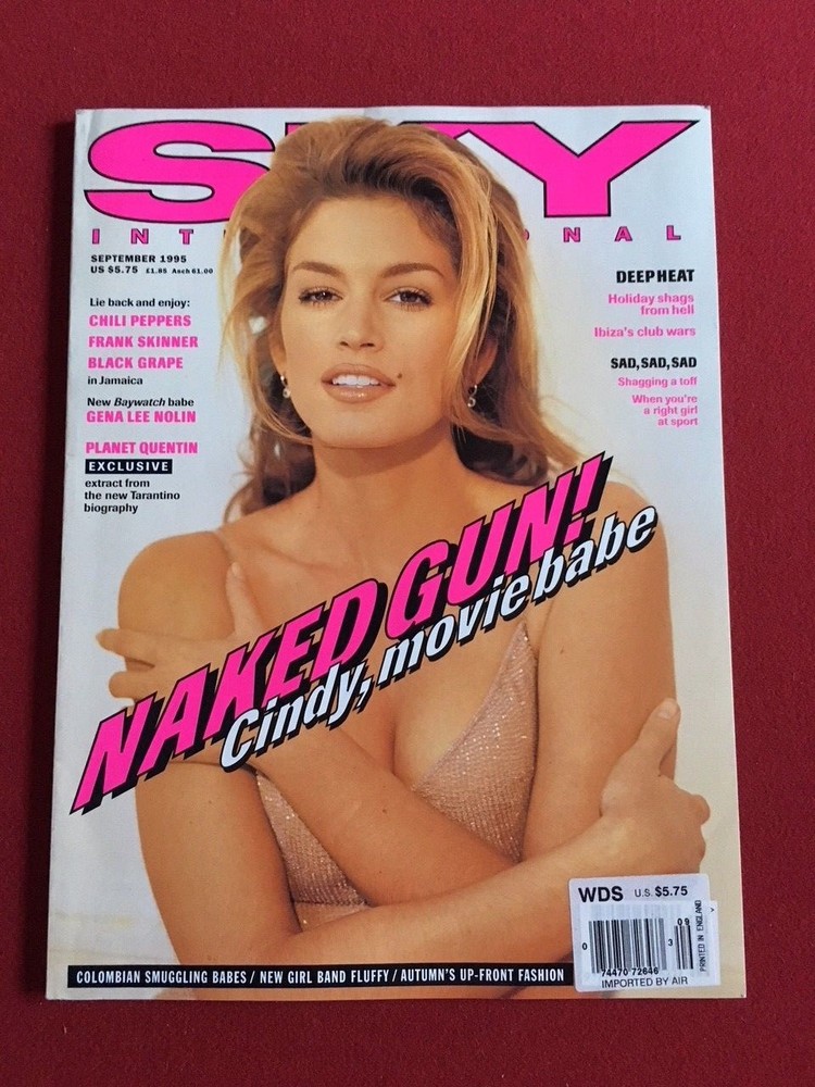 1995, Cindy Crawford, "SKY" Magazine (No Label)