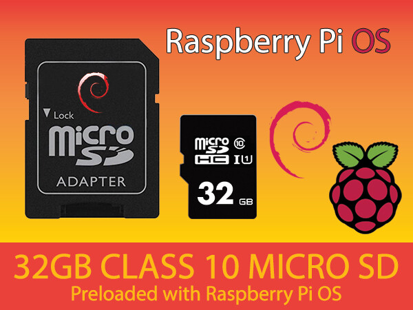 Raspberry Pi OS for Raspberry Pi PreLoaded Micro SD