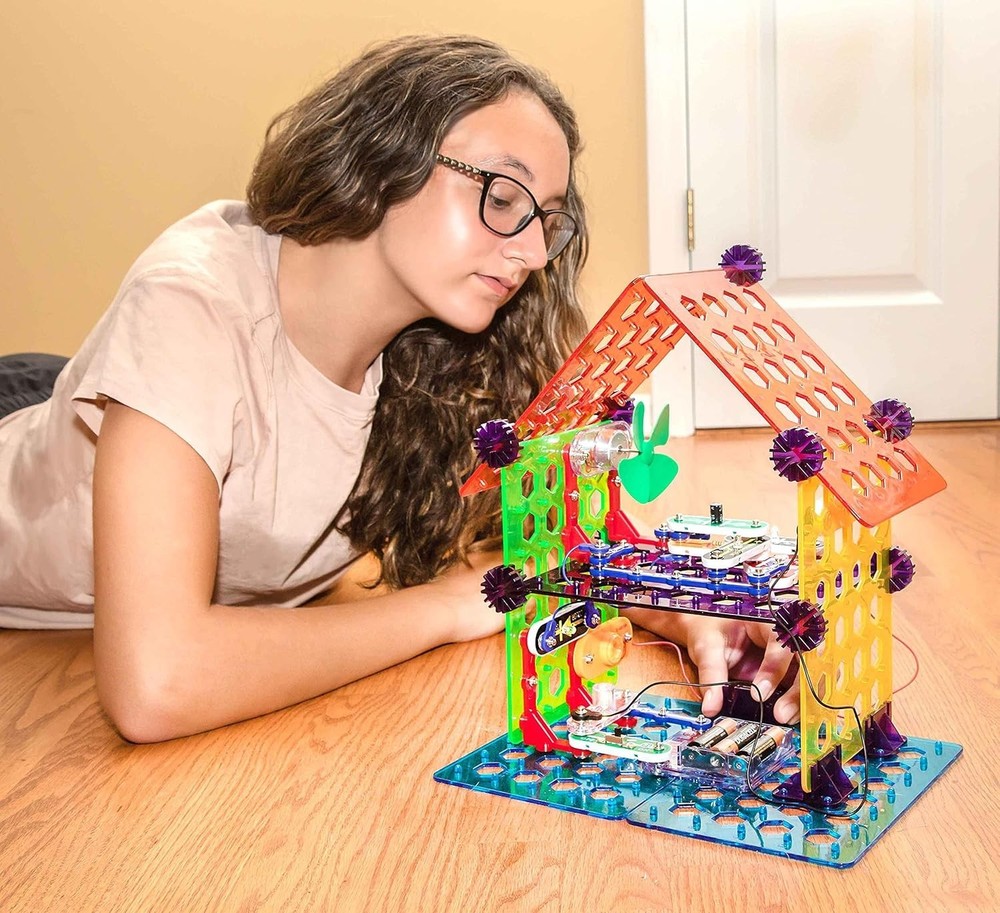 Color-Coded Electronics Building Kit for Kids - Fun STEM Learning 8 +