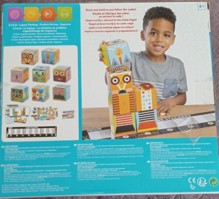 Future Coders Cube Stackers Introduction to Coding 67 Piece Set Alex Games