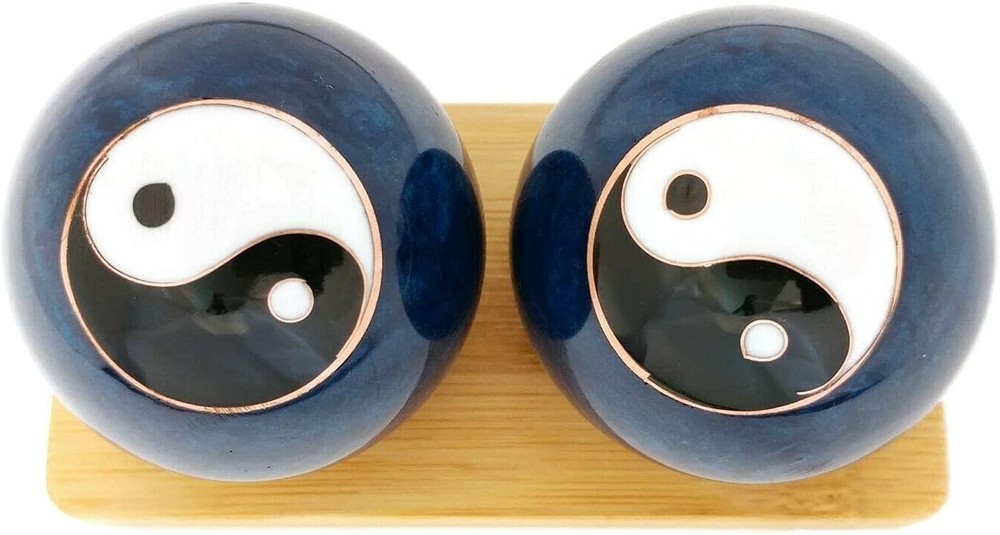 Balls with Bamboo Stand (Small 1.4 Inch)