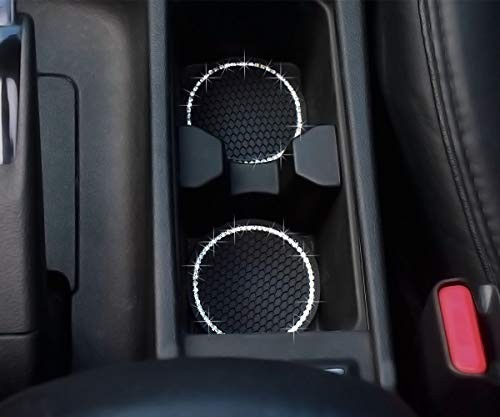 Car Cup Holder Coasters, Bling Cup Holder Insert Coaster Car Interior Black