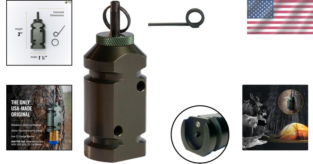 Original Made Camp Safe 12 Gauge Perimeter Trip Alarm - Compact Security Device