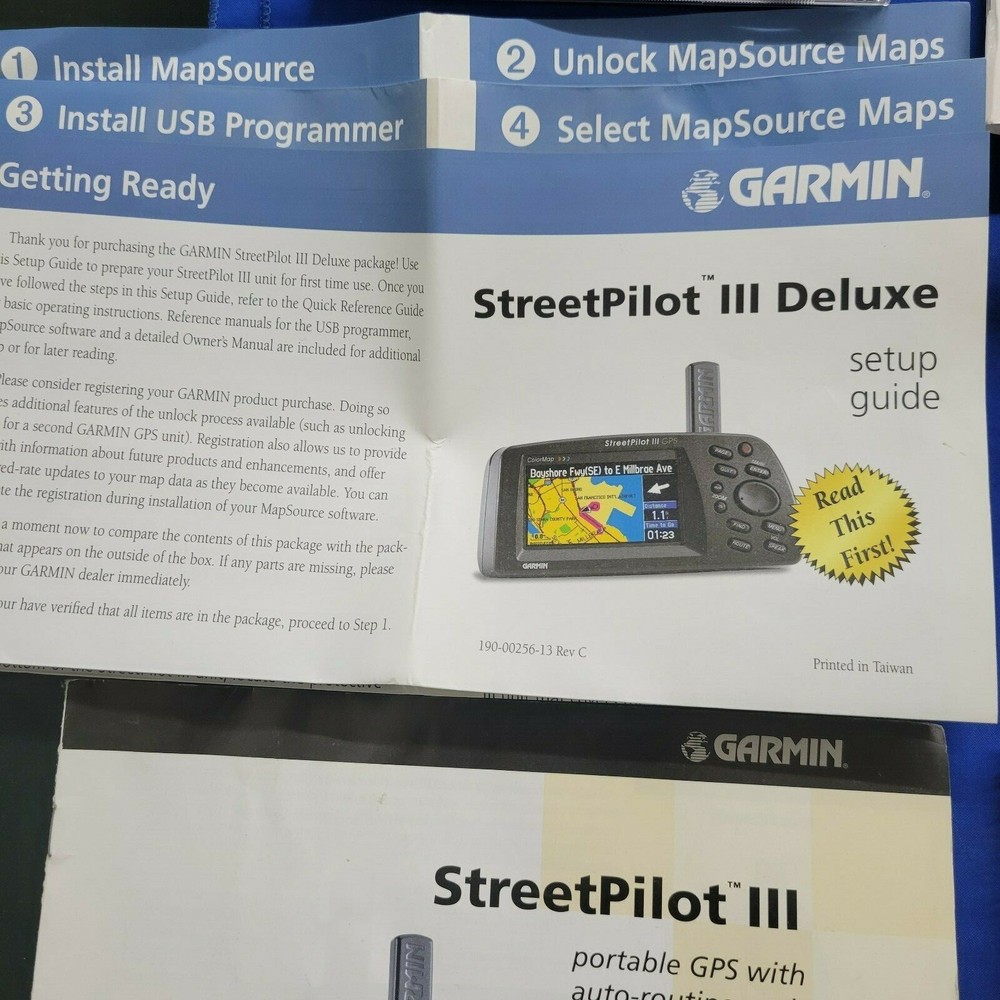 Garmin, Map Source City Navigator 2 Disks plus manual/reference guides only