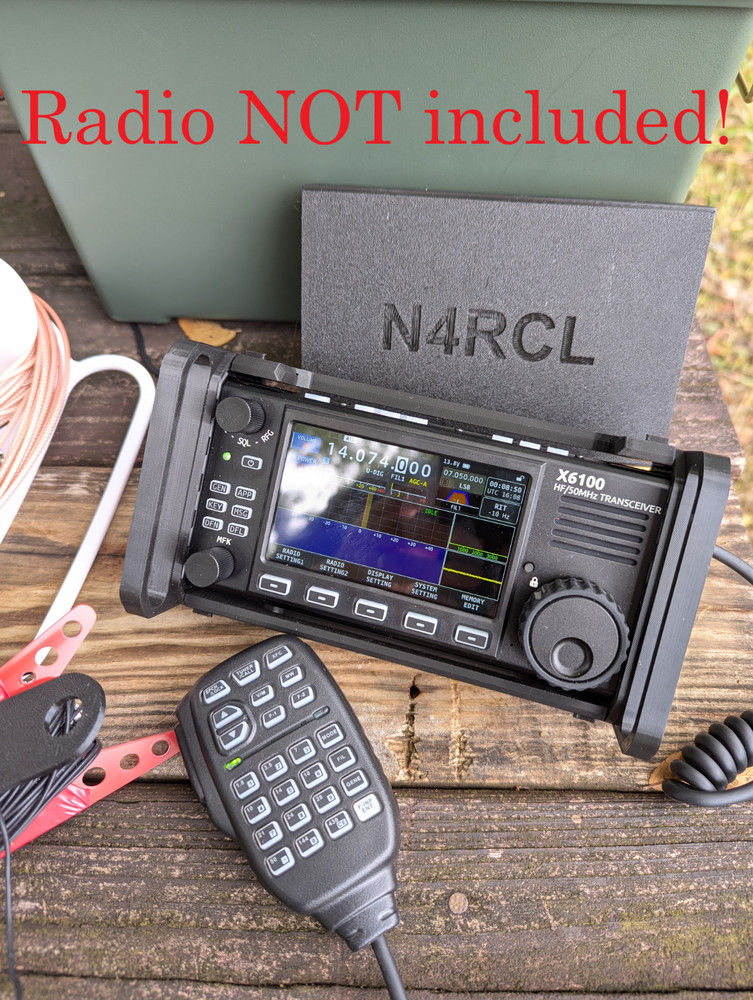 3D printed Xiegu X6100 Protective Cage